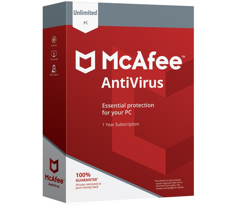 McAfee Antivirus 2020 - 10 eszköz 1 év